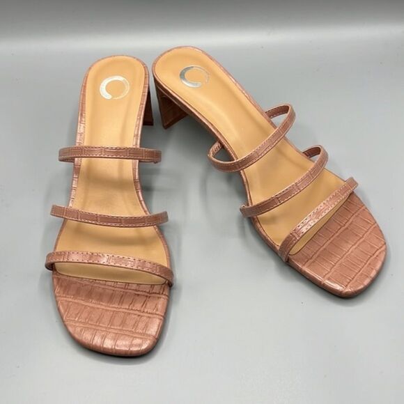 Brinley Co. Harriet Open Toe Heels - Picture 1 of 5